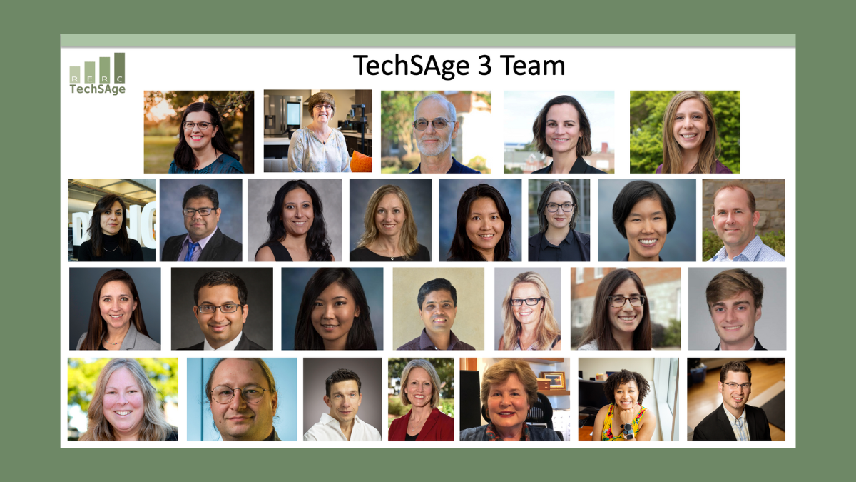 Collage of headshots of the TechSAge 3 team members