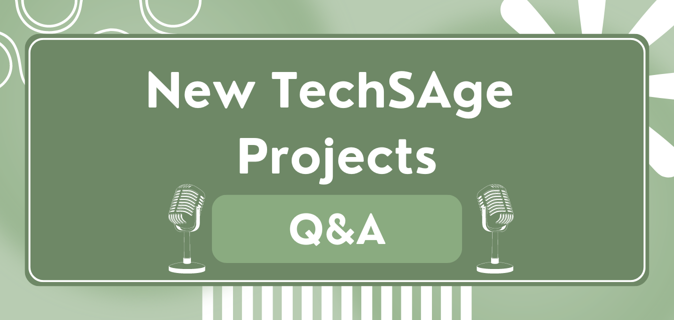 New TechSAge Projects Banner Graphic