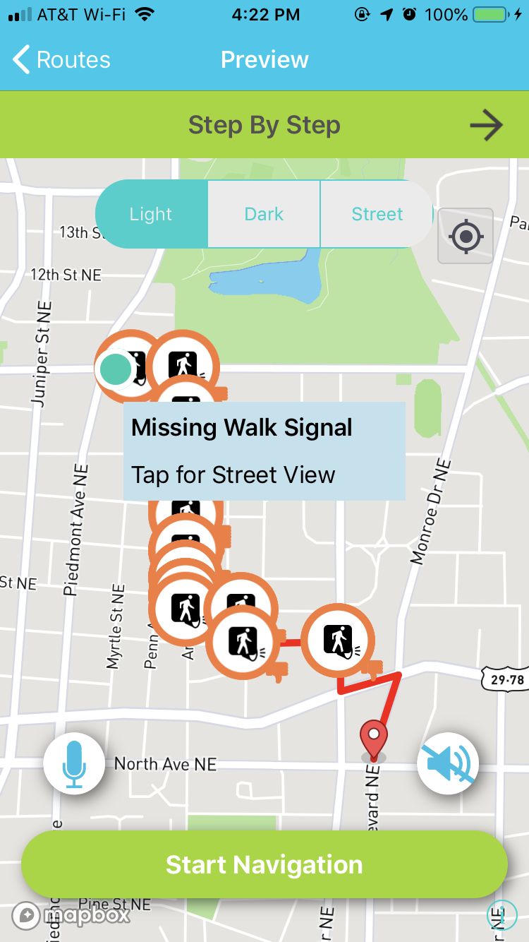 Preview of step-by-step navigation on ALIGN App